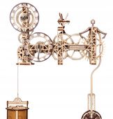 Drewniany Zegar Steampunk Wooden.City Puzzle 3D