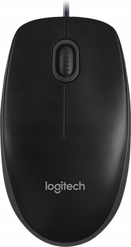 Mysz Logitech B100 przewodowa czarna USB 800 DPI na Arena.pl