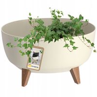 Kadax Doniczka Donica Wkład Misa Nóżki Krem 40cm