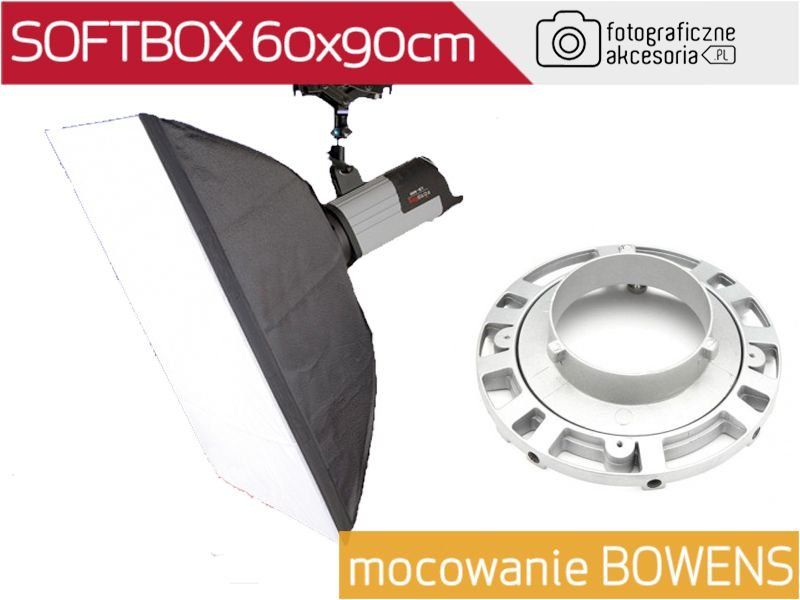 Softbox 60x90cm, mocowanie Bowens zdjęcie 2