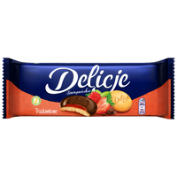 Delicje Szampańskie biszkopty z galaretką truskawkową 147 g
