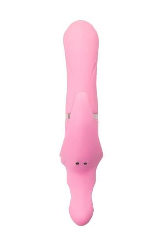 jos vibrator with clitoral stimulator jos twistme, silicone, pink, 19.5 cm na Arena.pl