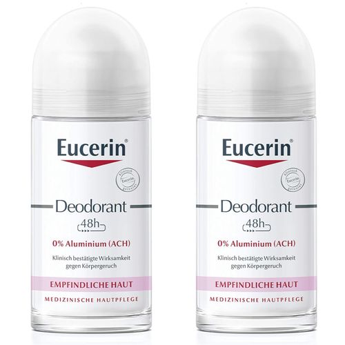 Zestaw 2x Eucerin deodorant 48h Roll-On w kulce do skóry wrażliwej 50ml na Arena.pl