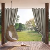 Zasłona gotowa na szelkach wodoodporna GARDEN 155x240 cappuccino
