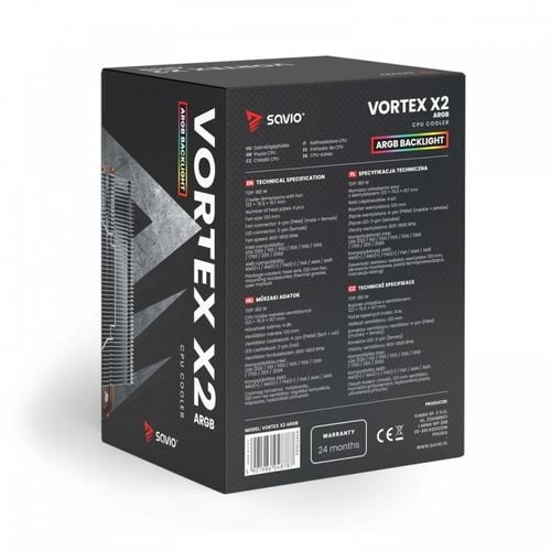 Wentylator CPU SAVIO VORTEX X2 ARGB na Arena.pl
