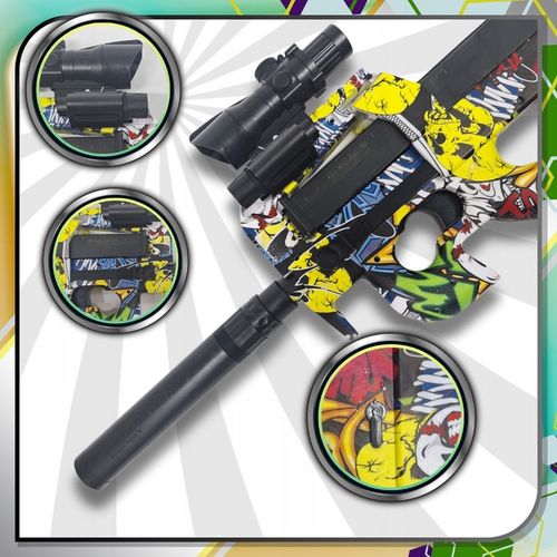 _ P90 PISTOLET KARABIN AUTOMAT NA KULKI ŻELOWE_ na Arena.pl