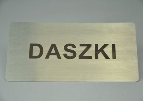 Tabliczka z dowolnym grawerem ze stali nierdzewnej 150 x 75 mm bez otworów na Arena.pl