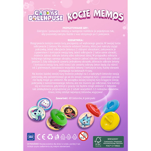 Gra podróżna Kocie memos Koci Domek Gabi Trefl 02688 na Arena.pl
