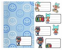 NAKLEJKI NA ZESZYT ZESZYTY NALEPKA 8szt - TOCA BOCA WZORY Z BAJEK + GRATIS