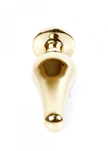 plug jewellery gold butt plug  green na Arena.pl