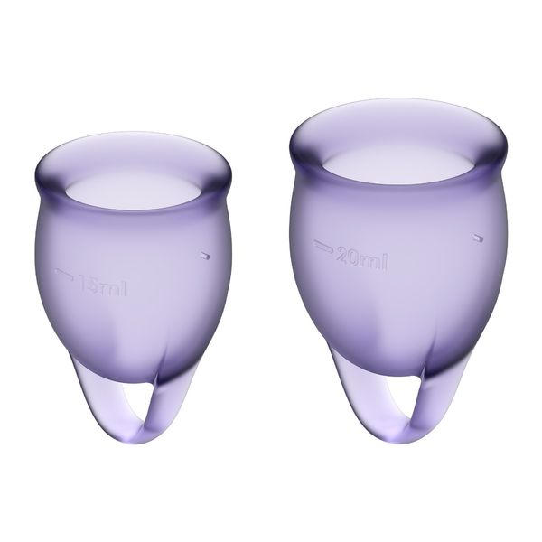 Satisfyer Feel Confident Menstrual Cup Set Lila zdjęcie 6