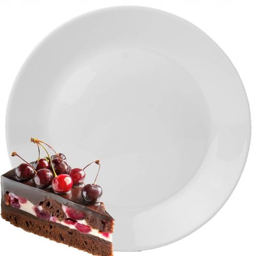 Komplet talerzy Sonia białe 12 szt. na desery na przystawki sałatki na Arena.pl