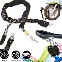 2X ŁAŃCUCH BLOKADA ROWEROWA NA ROWER MOTOR KŁÓDKA ZABEZPIECZENIE ROWEROWE