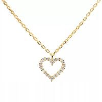 PDPAOLA Naszyjnik w kształcie serca 18 kt. Srebro pozłacane