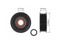 ROLKA NAPINACZA PASKA WIELOROWKOWEGO OPEL VECTRA C 2003 2004 2005