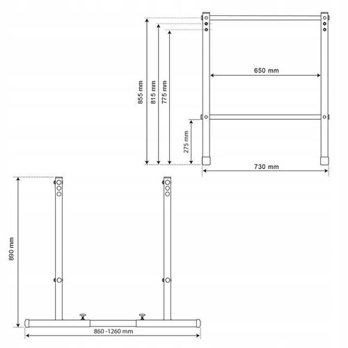Poręcze stacjonarne do pompek treningowe do ćwiczeń mięśni brzucha na Arena.pl