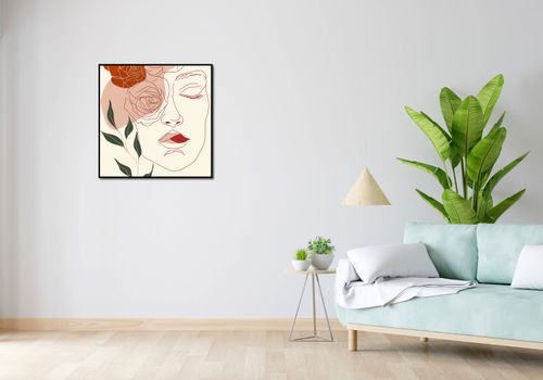 Plakat 70x70cm Beż i Twarz na Arena.pl