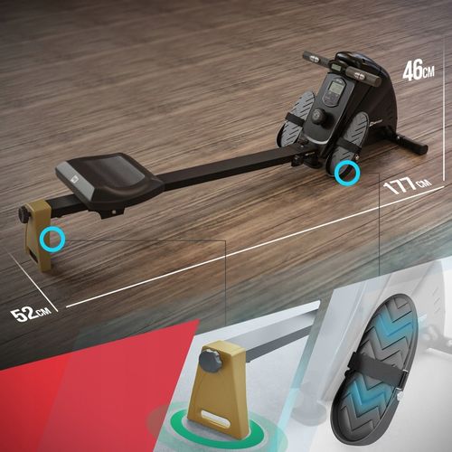 Wioślarz magnetyczny treningowy ergometr wioślarski składany stacjonarny na Arena.pl