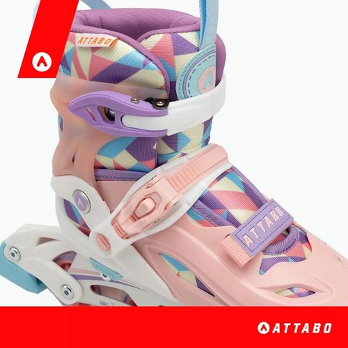 Łyżworolki dziecięce ATTABO Flashled regulowane r. 30-33 2w1 łyżwy i rolki na Arena.pl