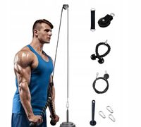 WYCIĄG Górny Dolny UCHWYT STAL SZNUR TRICEPS ATLAS Prezent choinkę mikołaja