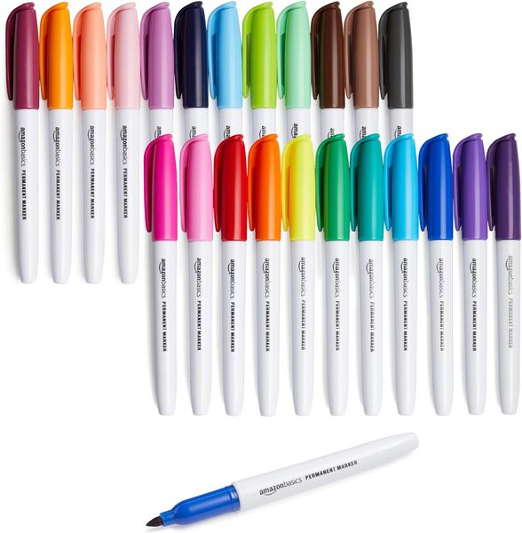 Marker permanentny wielokolorowy Basics 24 szt. zdjęcie 4