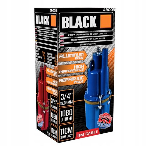 POMPA DO WODY STUDNI NUREK ZANURZENIOWA RUSKA MEMBRANOWA KABEL 11M PROMO na Arena.pl