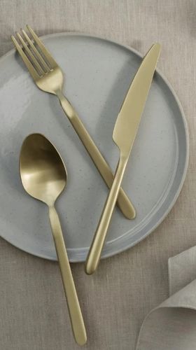 Sztućce od Blomus Stella - Cutlery dla 4 osób złoty - satynowy na Arena.pl