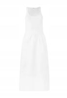 440ME - Sukienka z dżerseju biała rozmiar XL