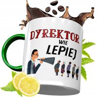 Kubek Zielony Dla Dyrektora Na Urodziny Prezent Z Nadrukiem Ze Zdjęciem