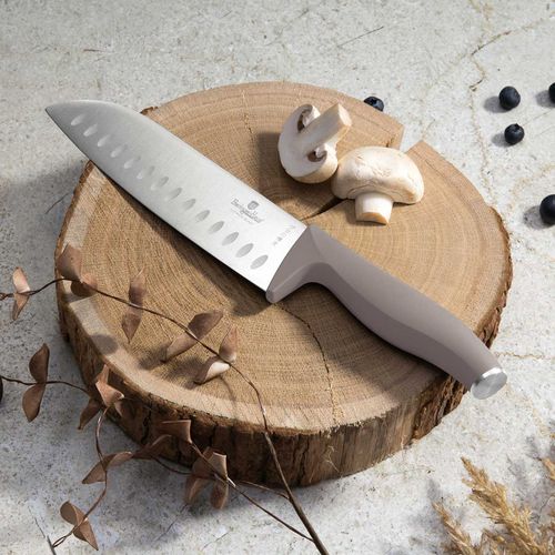 zestaw noży berlinger haus bh-3122 taupe w bloku bambusowym na Arena.pl