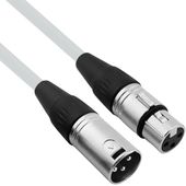 Kabel przewód mikrofonowy XLR XLR 3 m 0,23mm biały Red's Music MC0130-WH PL