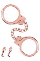 menottes pour poignets en métal or rose