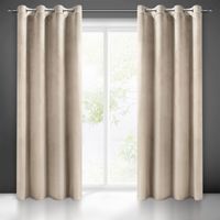 Zasłona gotowa na przelotkach MELANIE 140x250 Eurofirany beżowa