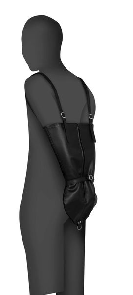Zip-up Full Sleeve Arm Restraint - Black zdjęcie 1