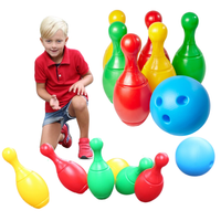 Zestaw Do Gry W Kręgle Duża Kula 6 Lekkich Kręgli Komplet Gra Rodzinna 2780