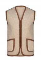 KAMIZELKA WEŁNIANA ZAPINANA NA ZAMEK, MERYNOS r.XL