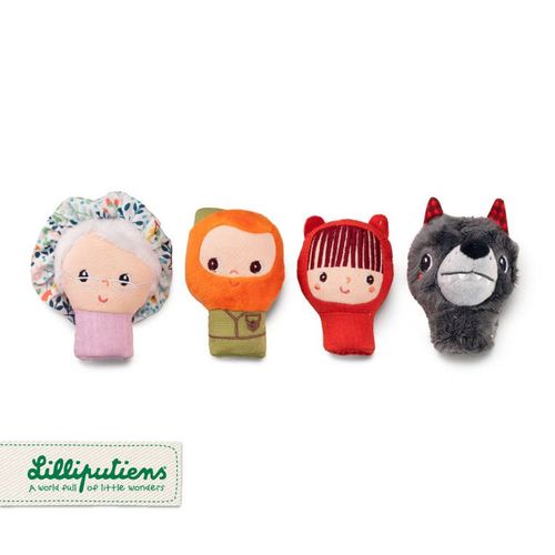 LILLIPUTIENS Zestaw mini pacynek na palce Czerwony Kapturek 12 m+ na Arena.pl