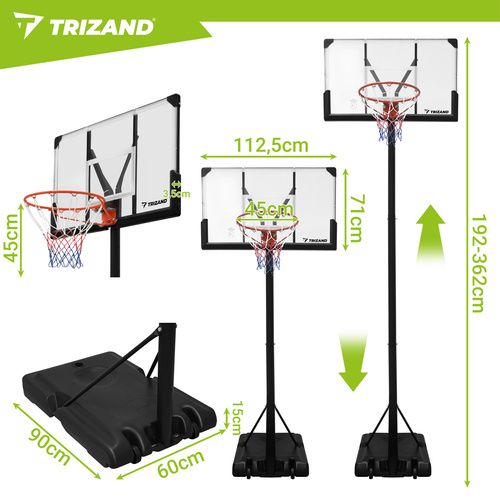 Kosz Do Koszykówki 305Cm Trizand na Arena.pl