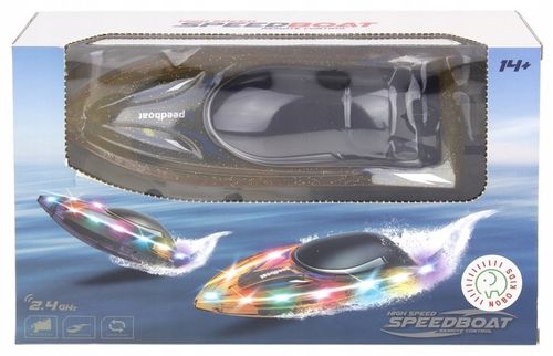 Motorówka Łódź Łódka Wyścigowa Zdalnie Sterowana RC Światła LED + Pilot na Arena.pl