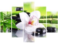 105CM 150CM ZEGAR 5 ELEM KAMIENIE SPA STORCZYK DRUK OBRAZ