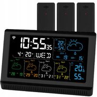 Stacja pogodowa pogody meteo bezprzewodowa 3 CZUJNIKI WiFi TUYA Manta Windy