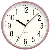 LAVVU Różowy zegar PASTELS SWEEP - 3 LATA GWARANCJA ⌀29,5cm