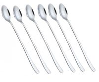 łyżeczka koktajlowa 6 szt. do latte kh-1340 połysk