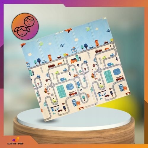 Piankowa dwustronna mata edukacyjna xpe dla dzieci duża składana 200x180cm na Arena.pl