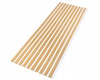 Lamele na białej płycie HDF - zestaw 59,5 cm x 275 cm - DĄB Miodowy i inne