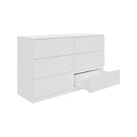 Komoda biała AVEN 120 cm 6 szuflad różne kolory DARMOWA DOSTAWA