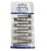 Poniks Klipsy Metalowe Podwójne 10 szt. BKL031