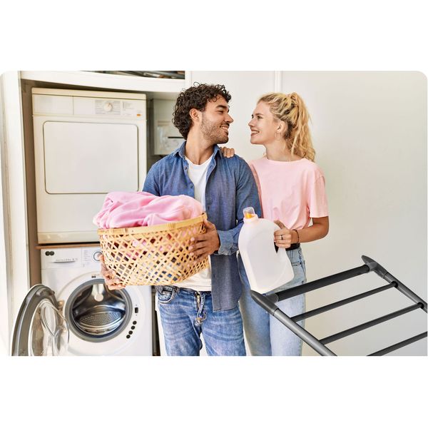 Suszarka na pranie stojąca rozkładana Lina 22 mb czarna zdjęcie 12