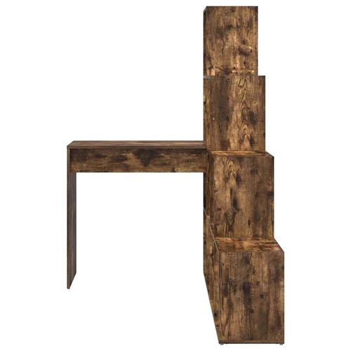 Biurko narożne z półką Wędzony dąb 101,5 x 149,5 x 149,5 cm na Arena.pl