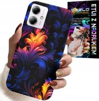 ETUI DO MOTOROLA MOTO G14 - ABSTRAKCYJNE KOLOROWE WZORY + FOLIA